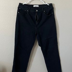 Abercrombie & Fitch Ankle straight ultra high rise jeans